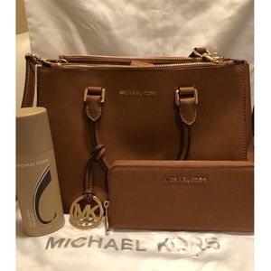 Sutton Suffiano Leather Large Satchel With Wallet